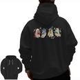 Ghost Book Reading Books Lover Teacher Happy Halloween Men Zip Up Hoodie Back Print, trending gift