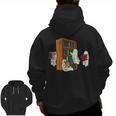 Ghosts Reading Books Teacher Halloween Librarian Boooks Men Zip Up Hoodie Back Print, trending gift