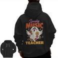 Groovy Faboolous Spooky Music Teacher Halloween Men Women Men Zip Up Hoodie Back Print, Groovy Teacher Gifts, trending gift