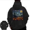Halloween Pumpkin Starry Night Van Gogh Art Teacher Men Zip Up Hoodie Back Print, trending gift Halloween Pumpkin Starry Night Van Gogh Art Teacher Men Zip Up Hoodie Back Print, trending gift