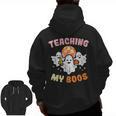 Halloween Teacher Teaching My Boos Costume Teacher Men Women Men Zip Up Hoodie Back Print, trending gift