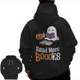Halloween Teacher Women Cute Reading Ghost Read More Books Men Zip Up Hoodie Back Print, trending gift Halloween Teacher Women Cute Reading Ghost Read More Books Men Zip Up Hoodie Back Print, trending gift