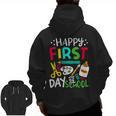 Happy First Day Of School Teacher Back To School Student Men Zip Up Hoodie Back Print, trending gift Happy First Day Of School Teacher Back To School Student Men Zip Up Hoodie Back Print, trending gift