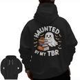 Haunted By My TBR Cute Ghost Book Reading Teacher Halloween Men Zip Up Hoodie Back Print, trending gift