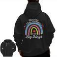 Helping Tiny Humans To Do Big Things Teacher Women Men Zip Up Hoodie Back Print, trending gift