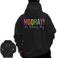 Hooray It's Library Day Teacher Reader Books Back To School Men Zip Up Hoodie Back Print, trending gift Hooray It's Library Day Teacher Reader Books Back To School Men Zip Up Hoodie Back Print, trending gift