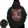 Howdy Pre-K Cowgirls Teacher Back To School Men Zip Up Hoodie Back Print, trending gift