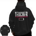 Humor Teacher Empty Battery Power Men Women Men Zip Up Hoodie Back Print, trending gift Humor Teacher Empty Battery Power Men Women Men Zip Up Hoodie Back Print, trending gift