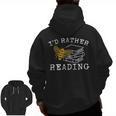 I'd Rather Bee Reading Teacher Librarian Book Lover Men Zip Up Hoodie Back Print, trending gift