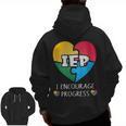 IEP I Encourage Progress Special Education School Teacher Men Zip Up Hoodie Back Print, trending gift