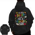 I'm Not Short I'm A Pre-K Teacher Size Back To School Men Zip Up Hoodie Back Print, trending gift I'm Not Short I'm A Pre-K Teacher Size Back To School Men Zip Up Hoodie Back Print, trending gift