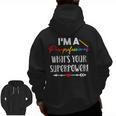 I'm A Paraprofessional What's Your Superpower Para Teacher Men Zip Up Hoodie Back Print, trending gift I'm A Paraprofessional What's Your Superpower Para Teacher Men Zip Up Hoodie Back Print, trending gift