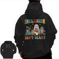 Inclusion Isn't Scary SLP Halloween Sped Teacher Therapy Men Zip Up Hoodie Back Print, trending gift