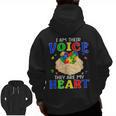 I Am Their Voice They Are My Heart Autism Awareness Teacher Men Zip Up Hoodie Back Print, trending gift I Am Their Voice They Are My Heart Autism Awareness Teacher Men Zip Up Hoodie Back Print, trending gift