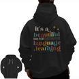 It's A Beautiful Day For Language Learning ESL Teacher ESOL Men Zip Up Hoodie Back Print, Esl Teacher Gifts, trending gift It's A Beautiful Day For Language Learning ESL Teacher ESOL Men Zip Up Hoodie Back Print, Esl Teacher Gifts, trending gift