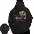 It's A Beautiful Day To Learn Cute Rainbow Boho Teacher Men Zip Up Hoodie Back Print, trending gift It's A Beautiful Day To Learn Cute Rainbow Boho Teacher Men Zip Up Hoodie Back Print, trending gift
