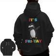 It's Fri-Yay Dabbing Penguin Friday Weekend Teacher Student Men Zip Up Hoodie Back Print, trending gift