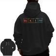 Be Kind Periodic Table Chemistry Teacher Scientist Kindness Men Women Girls Kids Men Zip Up Hoodie Back Print, trending gift