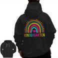 Kindergarten Rainbow Girls Boys Teacher First Day Of School Men Zip Up Hoodie Back Print, trending gift