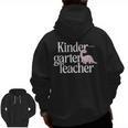 Kindergarten Teacher Dinosaur Back To School Men Zip Up Hoodie Back Print, trending gift