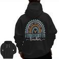 Kindergarten Teacher Leopard Boho Rainbow Back To School Men Zip Up Hoodie Back Print, trending gift Kindergarten Teacher Leopard Boho Rainbow Back To School Men Zip Up Hoodie Back Print, trending gift