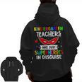 Kindergarten Teachers Are Just Superheroes In Disguise Men Zip Up Hoodie Back Print, trending gift