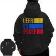 Leer Es Poder Colombian Spanish Teacher Maestra Colombia Men Zip Up Hoodie Back Print, trending gift Leer Es Poder Colombian Spanish Teacher Maestra Colombia Men Zip Up Hoodie Back Print, trending gift