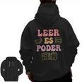 Leer Es Poder Groovy Spanish Teacher Bilingual Maestra Men Women Men Zip Up Hoodie Back Print, Groovy Teacher Gifts, trending gift Leer Es Poder Groovy Spanish Teacher Bilingual Maestra Men Women Men Zip Up Hoodie Back Print, Groovy Teacher Gifts, trending gift