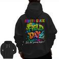 Let The Games Begin Fourth Grade Field Day 2025 Teacher Kid Men Zip Up Hoodie Back Print, trending gift