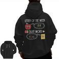 Letter Of The Week Ff Sight Word Teacher Squad Men Zip Up Hoodie Back Print, trending gift