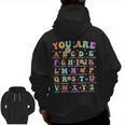 You Are Letters Alphabet Learn ABCs Inspiration Teacher Life Men Zip Up Hoodie Back Print, trending gift You Are Letters Alphabet Learn ABCs Inspiration Teacher Life Men Zip Up Hoodie Back Print, trending gift