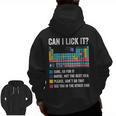 Can I Lick It Periodic Table Of Elements Science Teacher Men Zip Up Hoodie Back Print, Science Teacher Gifts, trending gift