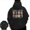 Literacy Is My Jam And I'm Here To Spread Literacy Teacher Men Zip Up Hoodie Back Print, trending gift Literacy Is My Jam And I'm Here To Spread Literacy Teacher Men Zip Up Hoodie Back Print, trending gift