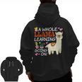 Llama Learning T Shirt Teachers Students Alpaca Lovers Men Zip Up Hoodie Back Print, trending gift Llama Learning T Shirt Teachers Students Alpaca Lovers Men Zip Up Hoodie Back Print, trending gift