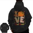 Love 2nd Grade Happy Fall Thanksgiving For 2nd Teacher For Men Women Girls Kids Men Zip Up Hoodie Back Print, 2nd Grade Teacher Gifts, trending gift