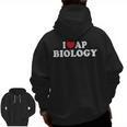 I Love AP Biology I Heart AP Biology Teachers Students For Men Women Kids Men Zip Up Hoodie Back Print, trending gift