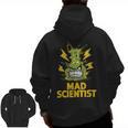 Mad Scientist Kids Youth Adult Science Teacher Chemistry Men Zip Up Hoodie Back Print, Science Teacher Gifts, trending gift