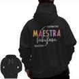 Maestra Fabulosa Maestra De EspañOl Spanish Teacher Men Zip Up Hoodie Back Print, trending gift Maestra Fabulosa Maestra De EspañOl Spanish Teacher Men Zip Up Hoodie Back Print, trending gift