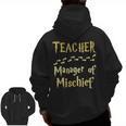 Magical Teacher Manager Of Mischief Birthday Family Party Men Zip Up Hoodie Back Print, trending gift Magical Teacher Manager Of Mischief Birthday Family Party Men Zip Up Hoodie Back Print, trending gift
