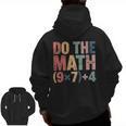 Do The Math 67 Meme Six Seven Teacher Men Zip Up Hoodie Back Print, trending gift