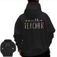 Math Teacher Cute Floral Men Zip Up Hoodie Back Print, trending gift Math Teacher Cute Floral Men Zip Up Hoodie Back Print, trending gift