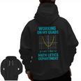 Mathletics Working On My Quads Algebra Math Teacher Men Zip Up Hoodie Back Print, trending gift