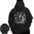 Microscope Flower Butterfly Biology Science Teacher Student Men Zip Up Hoodie Back Print, Science Teacher Gifts, trending gift