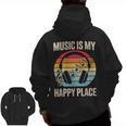 Music For Men Women Music Teacher Music Lover Men Zip Up Hoodie Back Print, trending gift