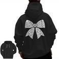 Music Notes Coquette Bow Music Teacher School Musician Band Men Zip Up Hoodie Back Print, trending gift