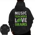 Music Teachers Love Brains Cute Teaching Halloween Men Zip Up Hoodie Back Print, trending gift