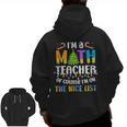 On The Nice List Christmas Math Teacher Women Men Men Zip Up Hoodie Back Print, trending gift