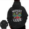 Nopales De Leer Bilingual Teacher Maestra Spanish Teacher Men Zip Up Hoodie Back Print, trending gift