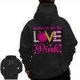 In October We Wear Pink Love Teacher Breast Cancer Awareness Men Zip Up Hoodie Back Print, trending gift