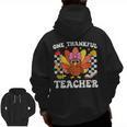 One Thankful Teacher Turkey Thanksgiving Teaching Men Zip Up Hoodie Back Print, trending gift One Thankful Teacher Turkey Thanksgiving Teaching Men Zip Up Hoodie Back Print, trending gift